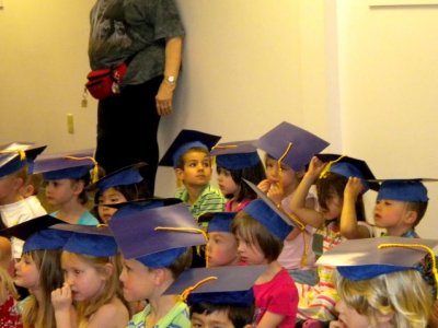 Evie with graduating class