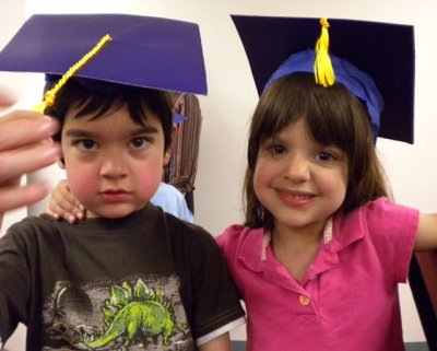 Moving the tassel - preschool graduation!