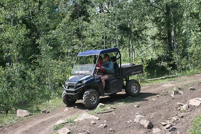 teresa navigating rough terrain