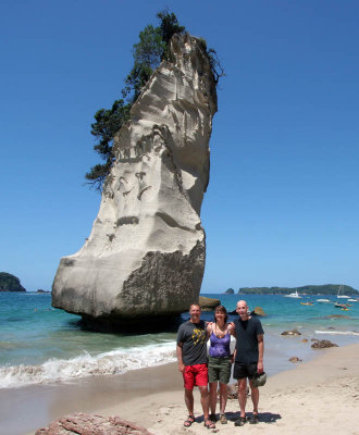 at cathedral cove