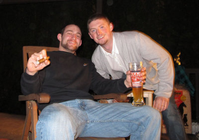 old buddies dustin and kyle
