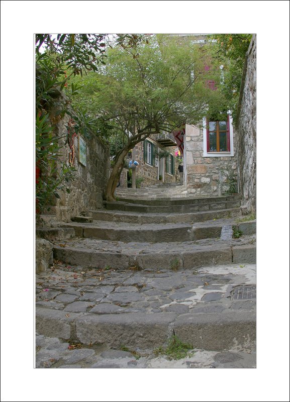 Worn steps
