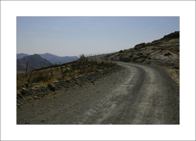 Back road from Skala Eressou to Sigri