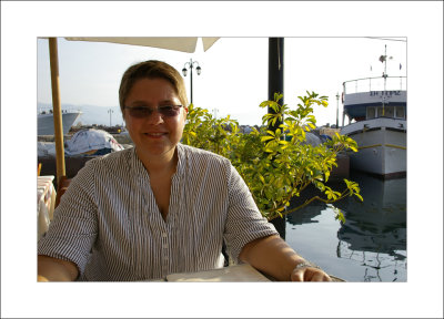 Dinner in Molyvos harbour
