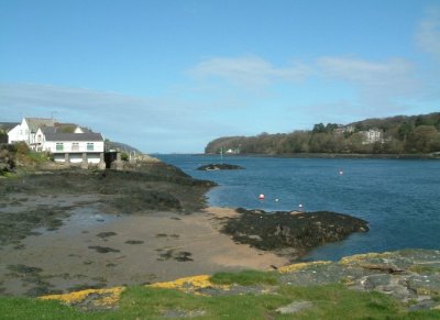 Below the Menai Bridge