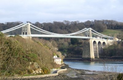 Menai Bridge from Church Island