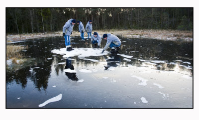 Checking the ice