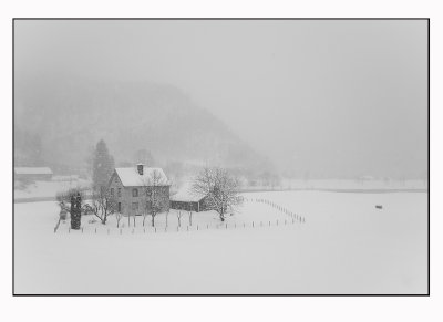 A snowy trip 15  (house in the quiet falling snow)