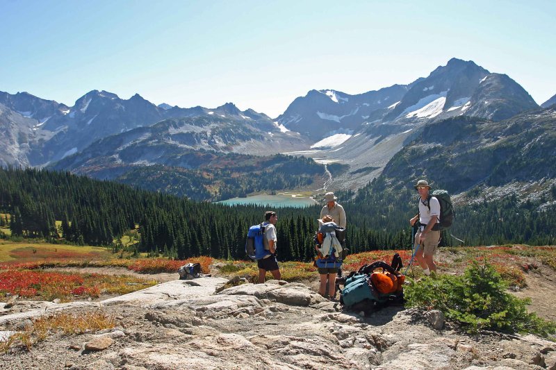 View From Cloudy Pass Of Lyman Lakes