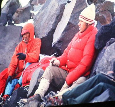 Eric Ryback  Smoking  WIth Gombu ( 1963 Everest Climber On Rainier )