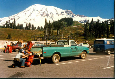 Loading Up For Our Big Climb Of Mt. Rainier