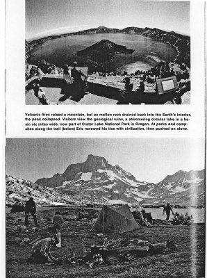 1970 Views Of Crater Lake And Mt. Banner Peak From PCT