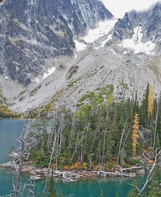 Another View Of Colchuck Lake And Its Glaciers