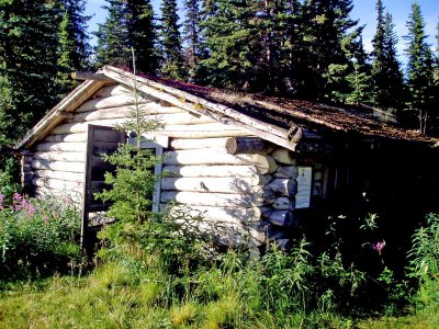 Cabin At End Of Lake Labarge ANd Start Of The  40 Mile 