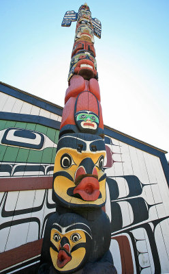 Totem Pole In Victoria B.C.