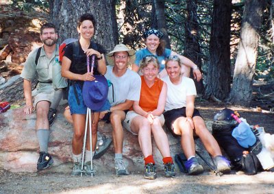 2001 Hikers Pose For Rest Break Photo