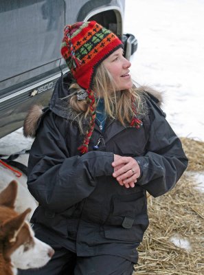  Fellow PBase Photographer And Musher  Kim After Her First Race