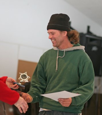Mark Getting His First Place Trophy