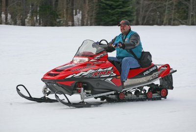  Engine Master Builder  Pat  Tries Out My Sled
