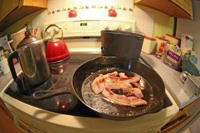 Cast Iron Breakfast ( Bacon!! Tool Of The Devil!!! )