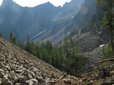 Dropping Off Milham Pass Toward Emerald Park