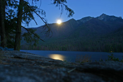 Moon Over Dompke Lake