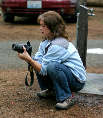 Rachel With Her  Nikon 