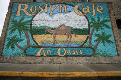 Roslyn Cafe Sign Made Famous By T.V.Show  Northern Exposure