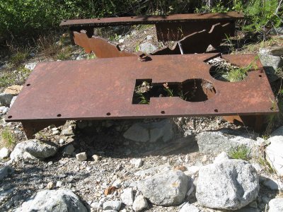 Metal From Mining Days Near Basin Creek