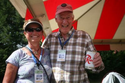 I gave Jim a 35. year old can of Rainier, Jim was the first American to Summit Everest in 1963 and former head of REI