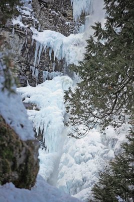   Frozen Fangs Of Rainbow Falls.