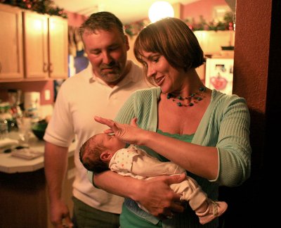  Uncle Jason And Aunt Tanya Hold Freya For First Time