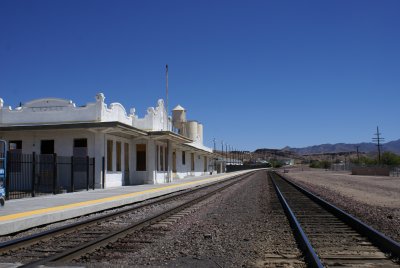 Train depot Kingman Arizona.