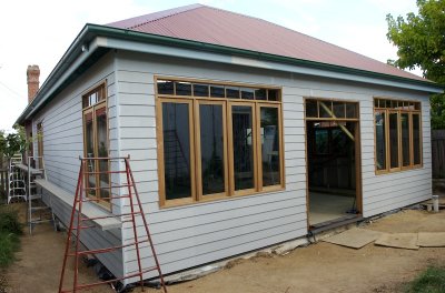 Outside cladding nearing completion