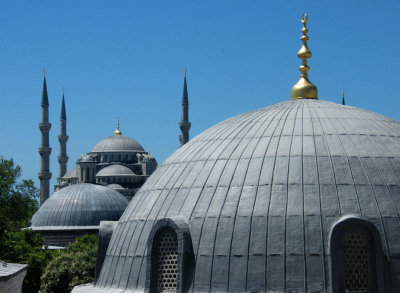 Blue Mosque from Hagia Sophia upper gallery