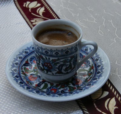 Turkish coffee cups are extremely small