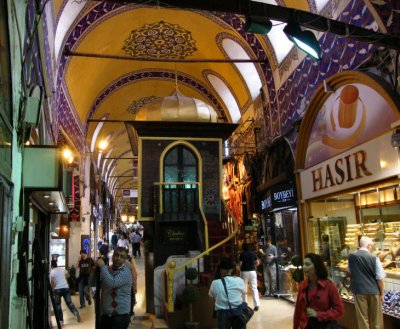 A One person mosque in the Bazaar: a shop below, the mosque is up the stairs