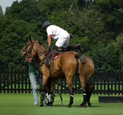 Antonio Manzorro changes ponies