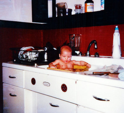 Jesse Lounging in the Tub