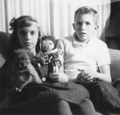 My Sister and Me With Enigmatic Expressions