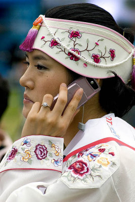 In procession, Seoul, Korea