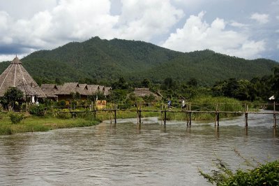 Footbridge over the river