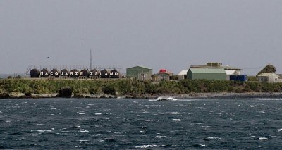Nearing the Australian Antarctic Research Expeditions base on Macquarie