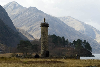 Glenfinnan Monument to the ill-fated landing of Bonnie Prince Charlie