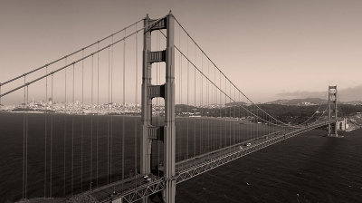 2009-7-9 0856 0857 0858 0859 0860 - Golden Gate Bridge Panorama - BW.jpg