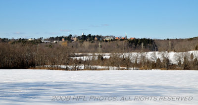 Amherst College on the Hill - Normal Lens Perspective