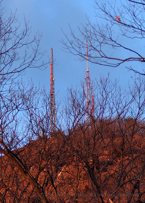 The Towers at Sunset, from the Cabin (#2)
