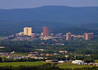 UMass Amherst Camputs and Center of Hadley, MA