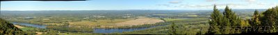 Panorama - Connecticut River valley from Summit House - Clear Day