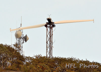 Day 6: From the Valley; 600mm Equiv View of Wind Station Atop Mt. Tom